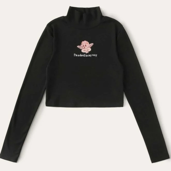 Mock Neck Tee - Picture 1 of 4